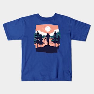 Hiking Landscape Kids T-Shirt